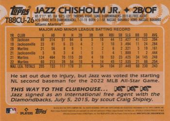 2023 Topps Update - 1988 Topps Baseball 35th Anniversary Chrome Silver Pack #T88CU-26 Jazz Chisholm Jr. Back