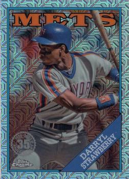2023 Topps Update - 1988 Topps Baseball 35th Anniversary Chrome Silver Pack #T88CU-30 Darryl Strawberry Front