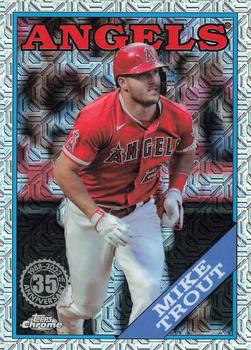 2023 Topps Update - 1988 Topps Baseball 35th Anniversary Chrome Silver Pack #T88CU-33 Mike Trout Front