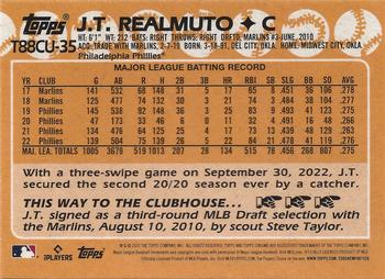 2023 Topps Update - 1988 Topps Baseball 35th Anniversary Chrome Silver Pack #T88CU-35 J.T. Realmuto Back