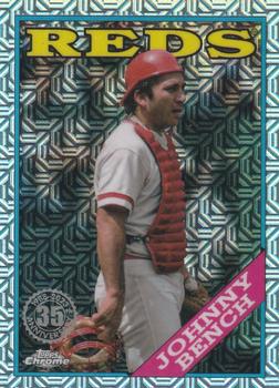 2023 Topps Update - 1988 Topps Baseball 35th Anniversary Chrome Silver Pack #T88CU-50 Johnny Bench Front