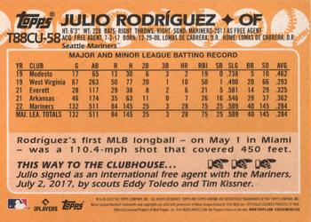 2023 Topps Update - 1988 Topps Baseball 35th Anniversary Chrome Silver Pack #T88CU-58 Julio Rodríguez Back