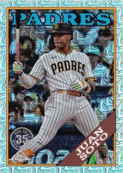 2023 Topps Update - 1988 Topps Baseball 35th Anniversary Chrome Silver Pack #T88CU-69 Juan Soto Front