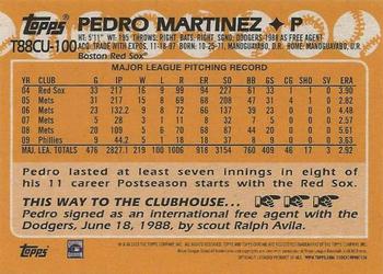 2023 Topps Update - 1988 Topps Baseball 35th Anniversary Chrome Silver Pack #T88CU-100 Pedro Martinez Back