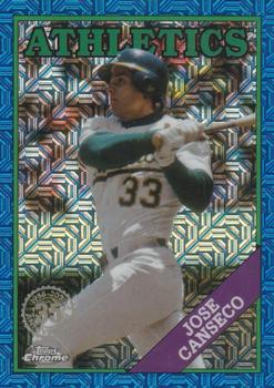 2023 Topps Update - 1988 Topps Baseball 35th Anniversary Chrome Silver Pack Blue #T88CU-2 Jose Canseco Front