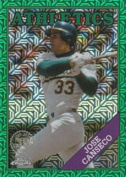 2023 Topps Update - 1988 Topps Baseball 35th Anniversary Chrome Silver Pack Green #T88CU-2 Jose Canseco Front