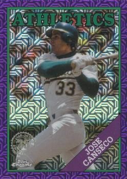 2023 Topps Update - 1988 Topps Baseball 35th Anniversary Chrome Silver Pack Purple #T88CU-2 Jose Canseco Front