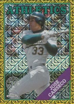 2023 Topps Update - 1988 Topps Baseball 35th Anniversary Chrome Silver Pack Gold #T88CU-2 Jose Canseco Front