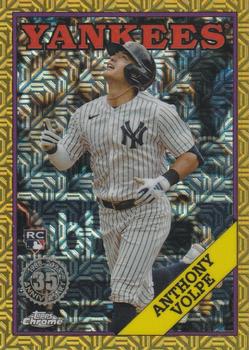 2023 Topps Update - 1988 Topps Baseball 35th Anniversary Chrome Silver Pack Gold #T88CU-22 Anthony Volpe Front