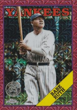 2023 Topps Update - 1988 Topps Baseball 35th Anniversary Chrome Silver Pack Red #T88CU-44 Babe Ruth Front