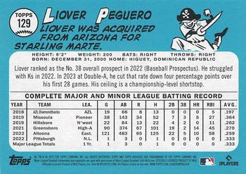 2023 Topps Archives #129 Liover Peguero Back