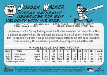 2023 Topps Archives #154 Jordan Walker Back