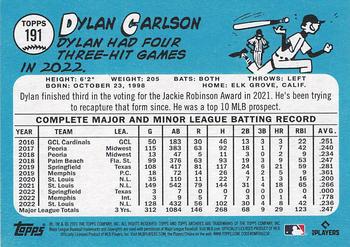 2023 Topps Archives #191 Dylan Carlson Back