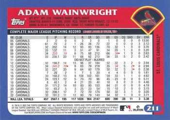 2023 Topps Archives #211 Adam Wainwright Back