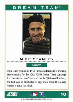 1994 Score - Dream Team #10 Mike Stanley Back