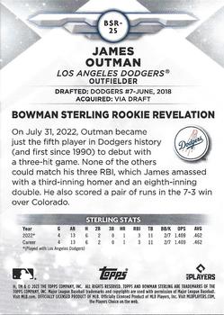 2023 Bowman Sterling #BSR-25 James Outman Back