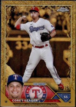 2023 Topps Gilded Collection - Wave Gold Etch #39 Corey Seager Front
