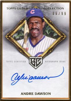 2023 Topps Gilded Collection - Gold Framed Hall of Famers Autographs #HAFA-AD Andre Dawson Front
