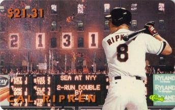 1996 Classic Sprint $21.31 Phone Cards #NNO Cal Ripken Jr. Front