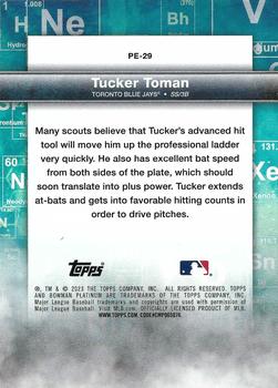 2023 Bowman Platinum - Precious Elements #PE-29 Tucker Toman Back