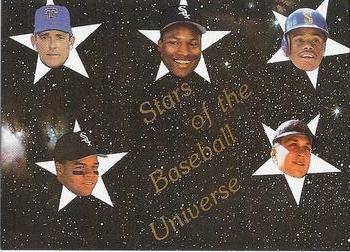 1990 Stars of the Baseball Universe (unlicensed) #NNO Nolan Ryan / Bo Jackson / Ken Griffey Jr. / Frank Thomas / Cal Ripken Jr. Front