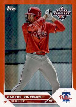 2023 Topps Pro Debut - Red #PD-134 Gabriel Rincones Front