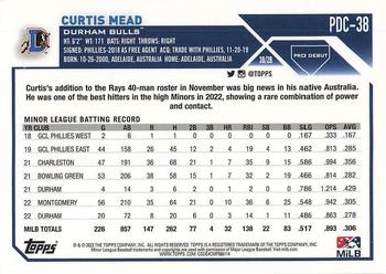 2023 Topps Pro Debut - Chrome #PDC-38 Curtis Mead Back