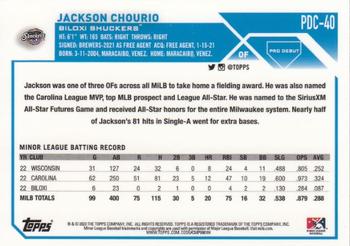 2023 Topps Pro Debut - Chrome #PDC-40 Jackson Chourio Back