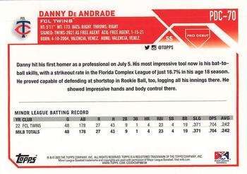 2023 Topps Pro Debut - Chrome #PDC-70 Danny De Andrade Back