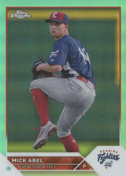 2023 Topps Pro Debut - Chrome Aqua Refractor #PDC-86 Mick Abel Front