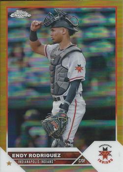 2023 Topps Pro Debut - Chrome Gold Refractor #PDC-81 Endy Rodriguez Front