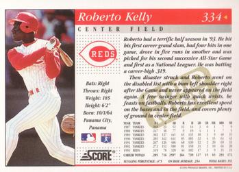 1994 Score - Gold Rush #334 Roberto Kelly Back