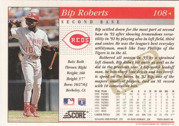 1994 Score - Gold Rush #108 Bip Roberts Back