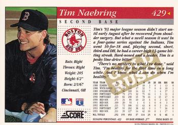 1994 Score - Gold Rush #429 Tim Naehring Back