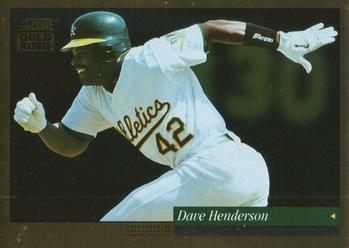 1994 Score - Gold Rush #463 Dave Henderson Front