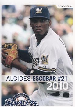 2010 Milwaukee Brewers Police - Franklin Police Department, Franklin Noon Lions Club #NNO Alcides Escobar Front