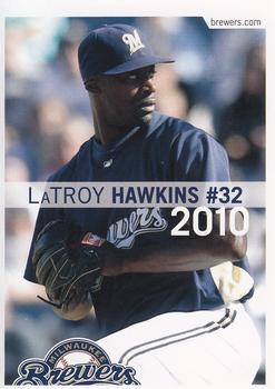 2010 Milwaukee Brewers Police - Franklin Police Department, Franklin Noon Lions Club #NNO LaTroy Hawkins Front