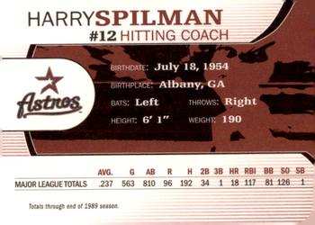 2000 Nabisco Albertson's Houston Astros #NNO Harry Spilman Back