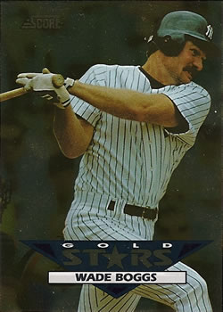 1994 Score - Gold Stars #50 Wade Boggs Front