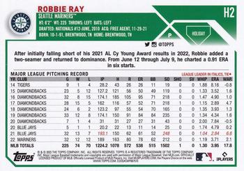 2023 Topps Holiday #H2 Robbie Ray Back