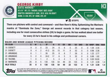 2023 Topps Holiday #H3 George Kirby Back