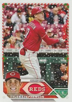 2023 Topps Holiday #H30 Tyler Stephenson Front