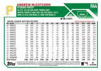 2023 Topps Holiday #H44 Andrew McCutchen Back