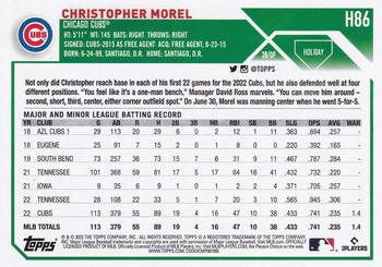 2023 Topps Holiday #H86 Christopher Morel Back