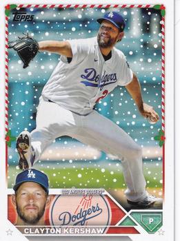 2023 Topps Holiday #H98 Clayton Kershaw Front