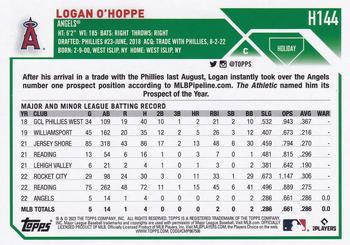 2023 Topps Holiday #H144 Logan O'Hoppe Back