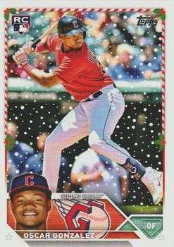 2023 Topps Holiday #H188 Oscar Gonzalez Front