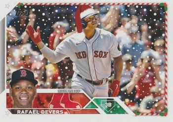2023 Topps Holiday #H76 Rafael Devers Front