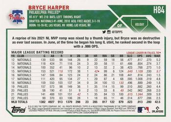 2023 Topps Holiday #H84 Bryce Harper Back