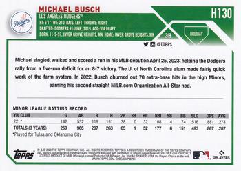 2023 Topps Holiday #H130 Michael Busch Back